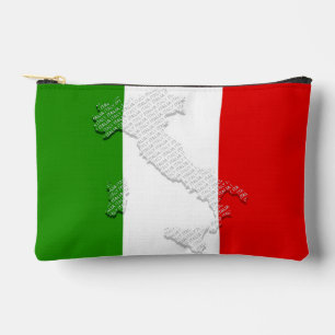 Italian flag accessory pouch