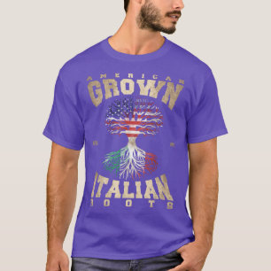 Italian Flag American Proud Nostalgic Roots Italy T-Shirt
