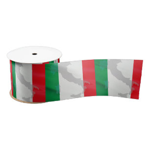 italian flag and Italy Satin Ribbon