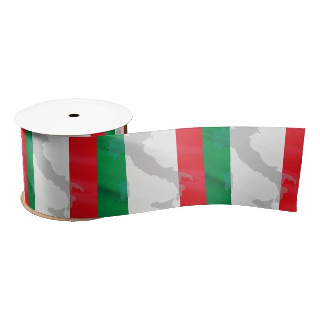 italian flag and Italy Satin Ribbon (Spool)