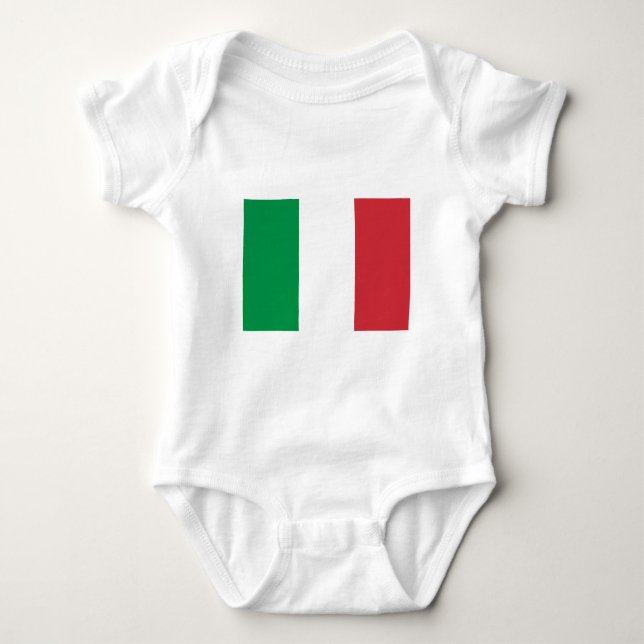 Italian Flag Baby Bodysuit (Front)