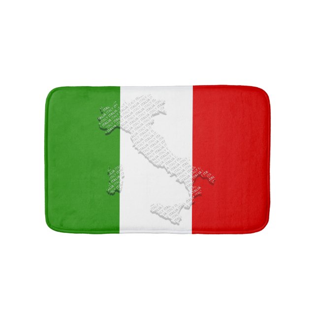 Italian flag bath mat (Front)