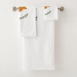 Italian flag bath towel set
