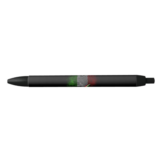 Italian flag black ink pen (Front)