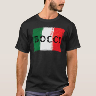 Italian Flag Bocci Bocce Ball Grunge T-Shirt