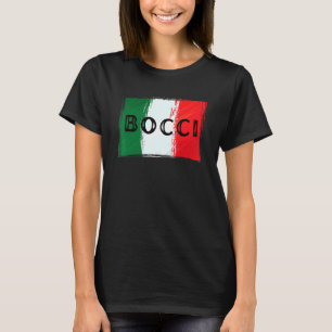 Italian Flag BOCCI Bocce BALL grunge T-Shirt