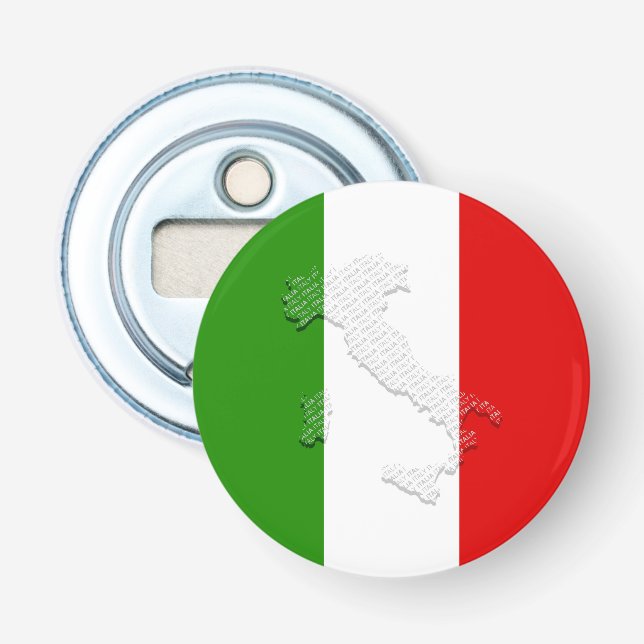 Italian flag bottle opener (Front)