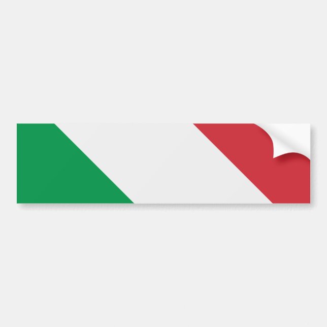 Italian Flag Bumper Sticker (Front)