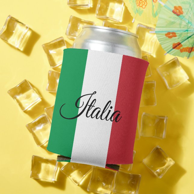 Italian Flag can cooler & Italy party / sports (In Situ Summer)
