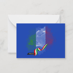 Italian flag card