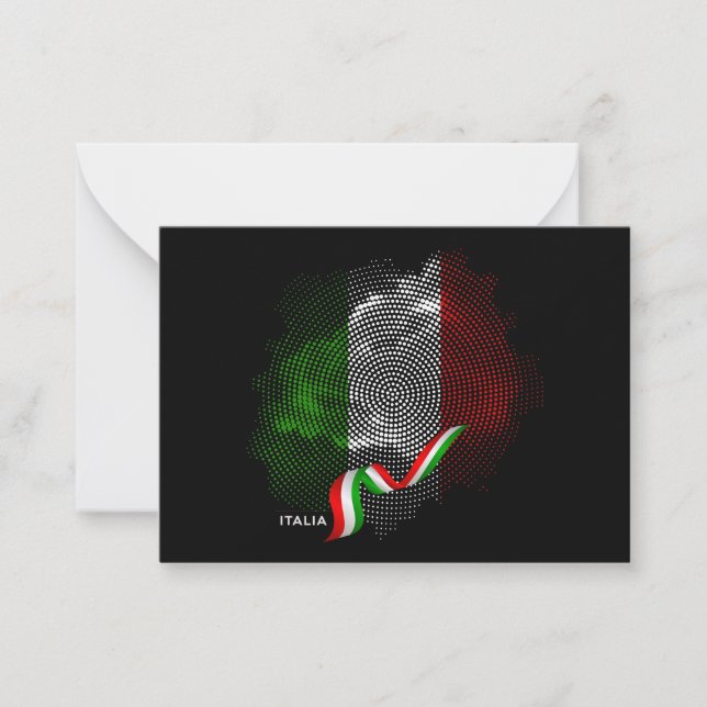 Italian flag card (Front)