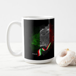 Italian flag coffee mug