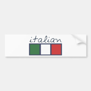 Italian flag colours! bumper sticker
