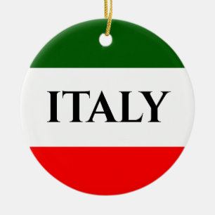 Italian Flag Colours Design Ornament