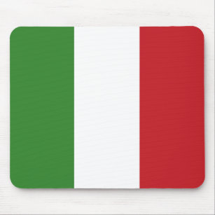Italian Flag Colours Italy Green White Red Mouse Mat