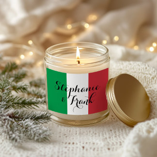Italian Flag Colours Wedding Rectangular Sticker