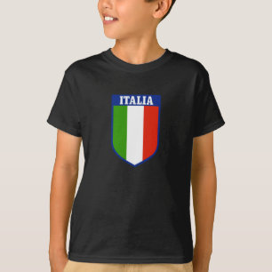 Italian Flag Crest Kids T-Shirt