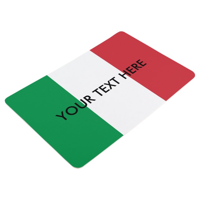 Italian flag custom floor mat | Personalised rug (3/4)