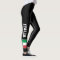 Italian flag custom leggings for sport fitness gym
