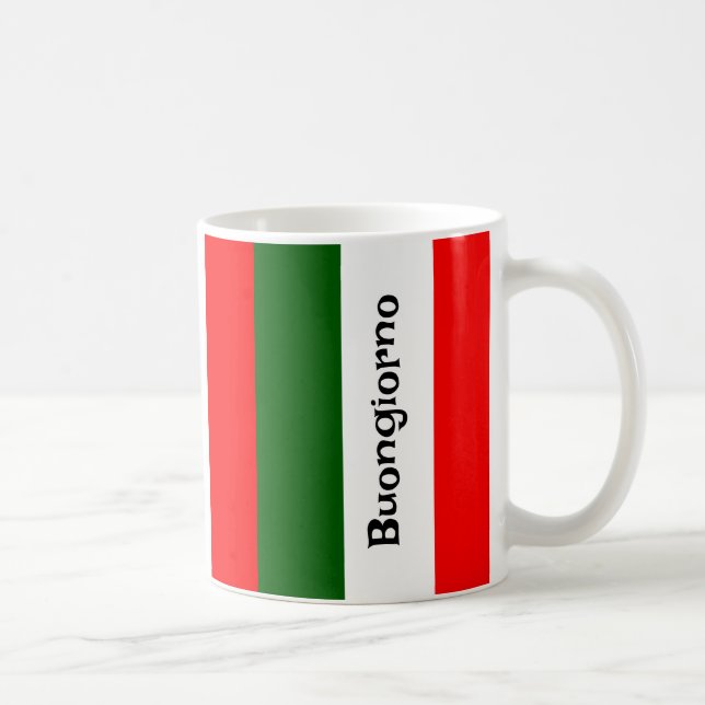 Italian Flag Design Coffee Mug (Right)