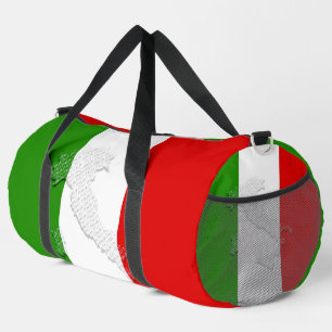 Italian flag duffle bag