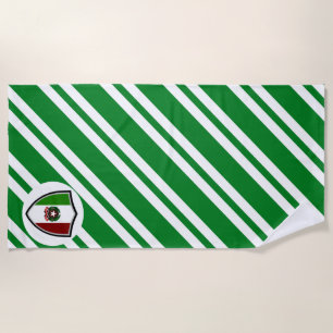 Italian flag-emblem beach towel