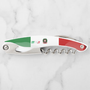 Italian flag-emblem corkscrew