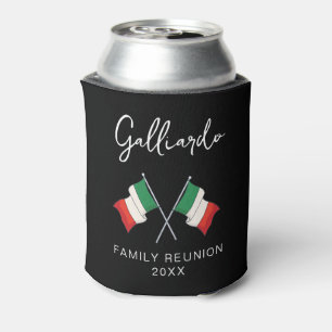 Italian Flag Family Reunion  Can Cooler
