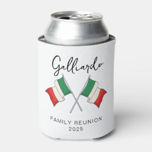 Italian Flag Family Reunion  Can Cooler