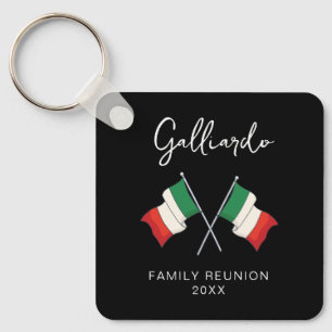 Italian Flag Family Reunion  Key Ring