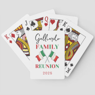 Italian Flag Family Reunion  Playing Cards
