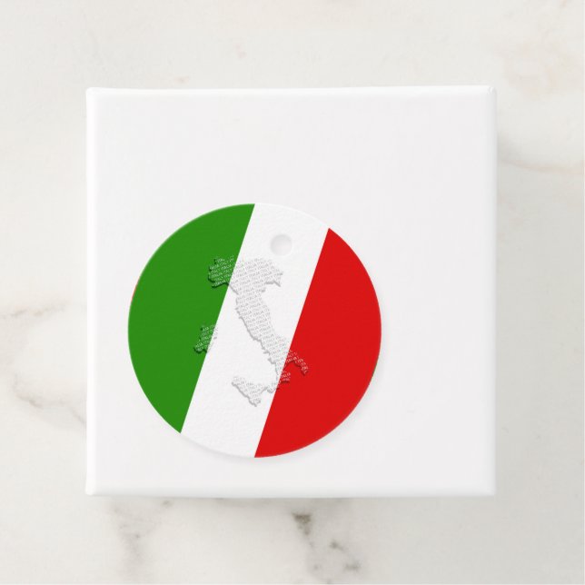 Italian flag favour tags (In Situ)