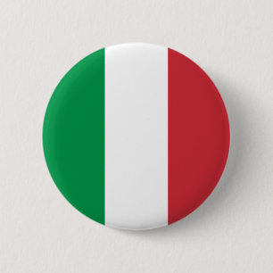 Italian Flag, flag of italy, italia 6 Cm Round Badge