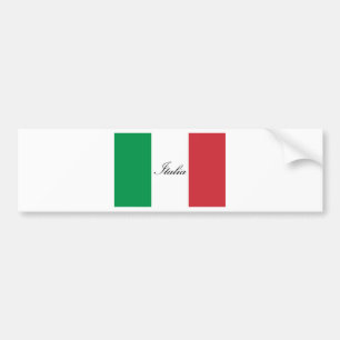 Italian Flag - Flag of Italy - Italia Bumper Sticker
