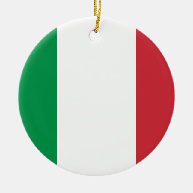 Italian Flag - Flag of Italy - Italia Ceramic Tree Decoration (Front)