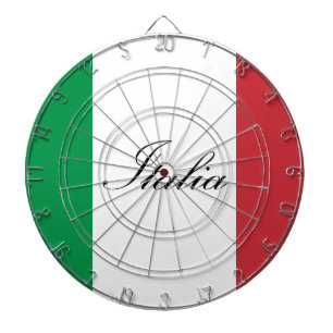 Italian Flag - Flag of Italy -  Italia Dartboard