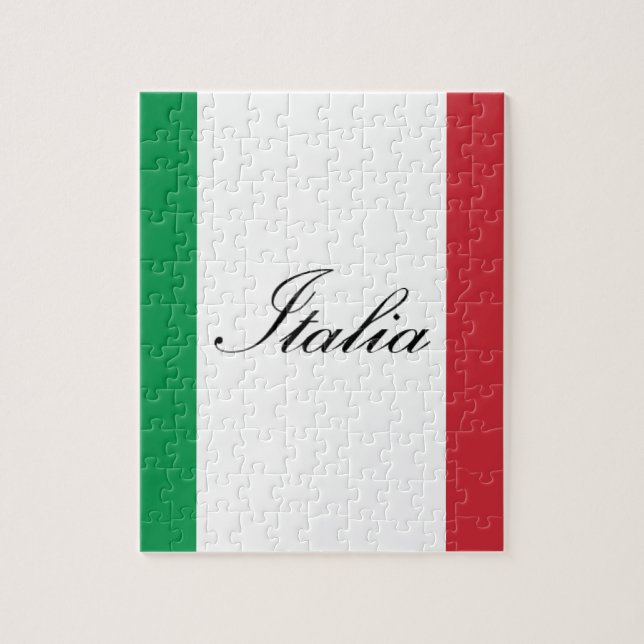 Italian Flag - Flag of Italy -  Italia Jigsaw Puzzle (Vertical)