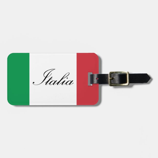 Italian Flag - Flag of Italy - Italia Luggage Tag (Front Horizontal)