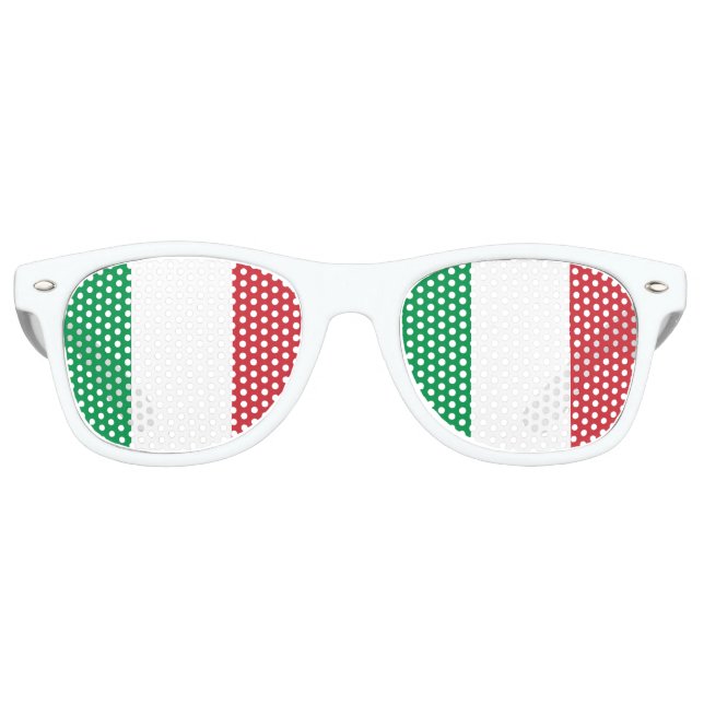 Italian Flag - Flag of Italy - Italia Retro Sunglasses (Front)