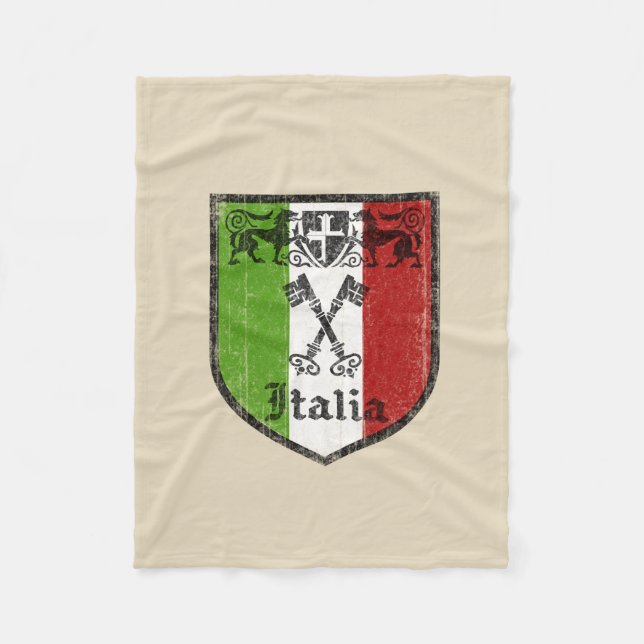 Italian Flag Fleece Blanket (Front)