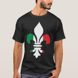 Italian Flag Fleur de Lis T-Shirt