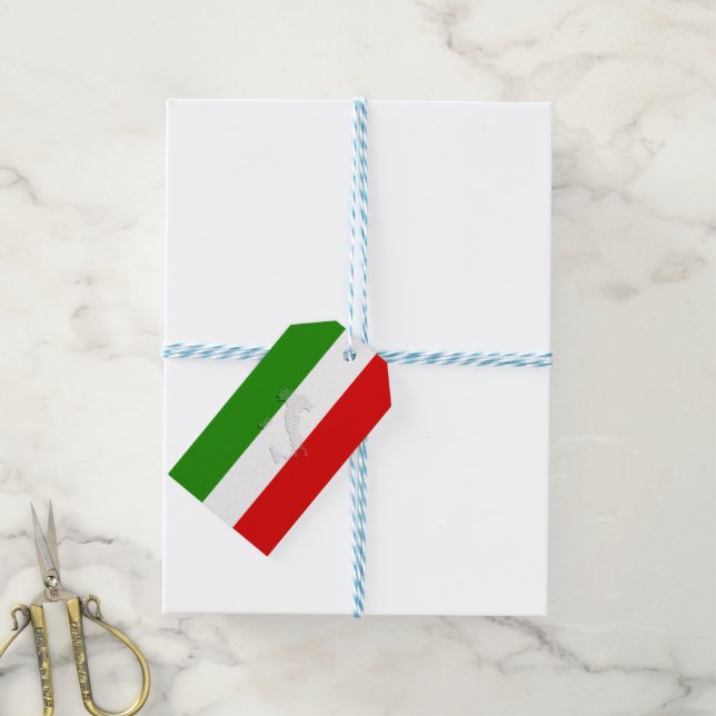 Italian flag gift tags (With Twine)