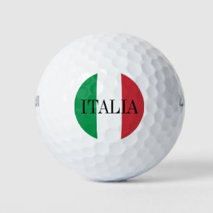 Italian flag golf ball set   Italy pride