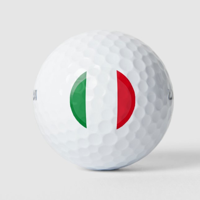 Italian flag golf balls (Front)