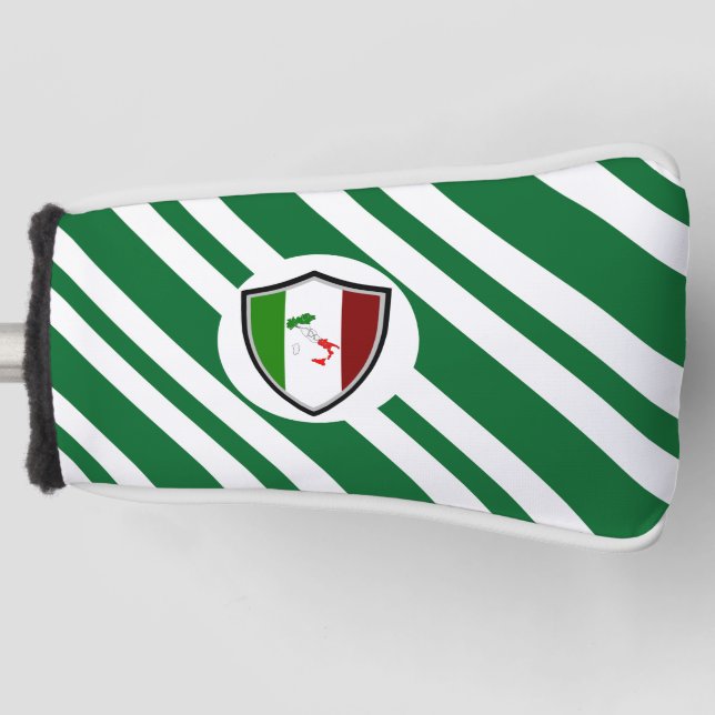 Italian flag golf head cover (Front)