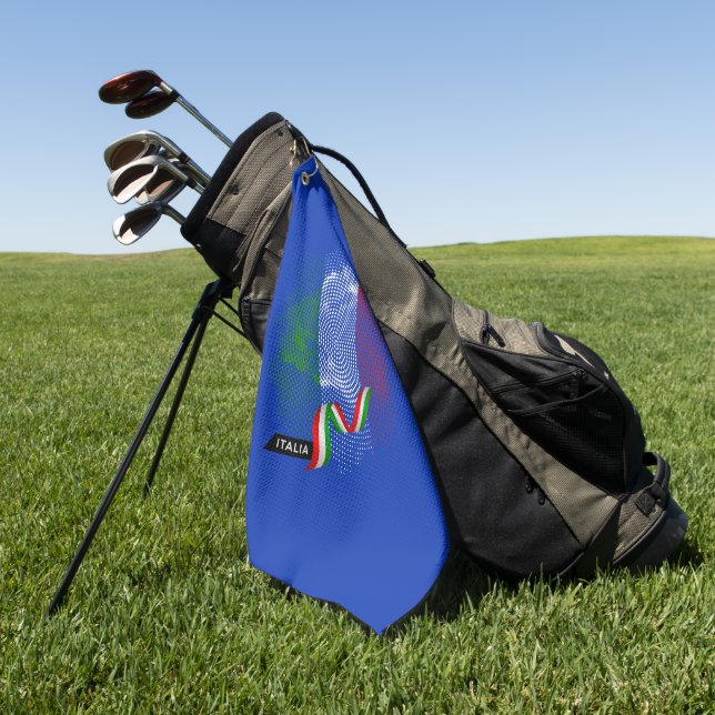 Italian flag golf towel (Green)