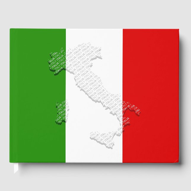 Italian flag guest book (Front)