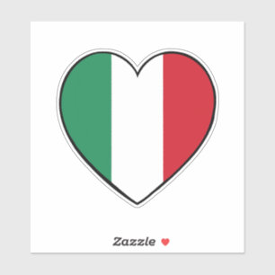 Italian flag heart 