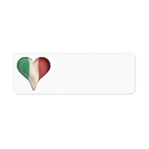 Italian Flag In A Heart