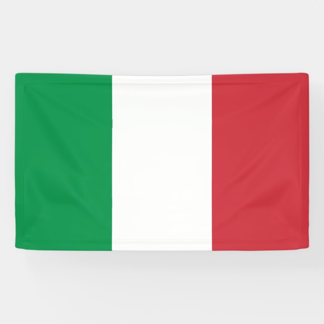 Italian Flag (Italy) Banner (Horizontal)